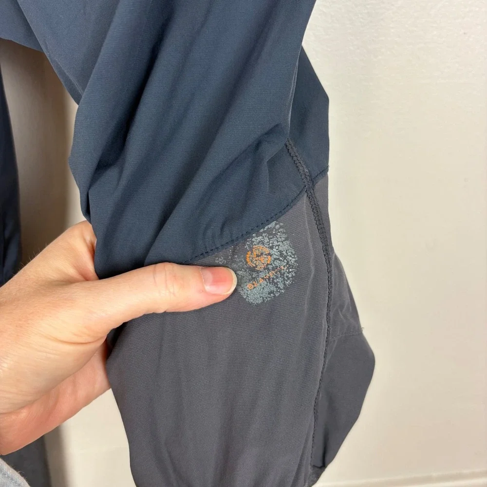 Beanpole Womens Hiking Climbing Pants Size S Gray Mixed Fabric Stretchy Gropcore